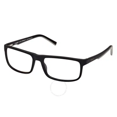 Timberland Demo Rectangular Men's Eyeglasses Tb50017 002 60