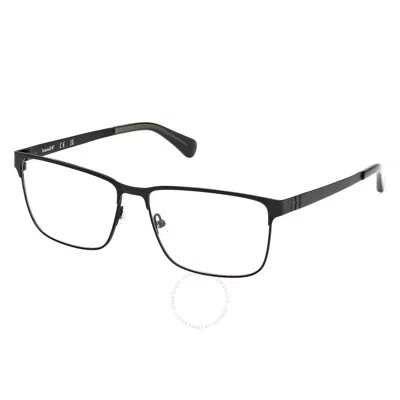Timberland Demo Rectangular Men's Eyeglasses Tb50036 002 61