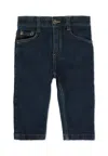 Timberland Denim Jeans For Baby Boy With Patch In Blue