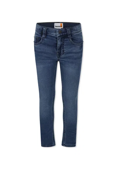 Timberland Kids' Denim Jeans For Boy With Logo