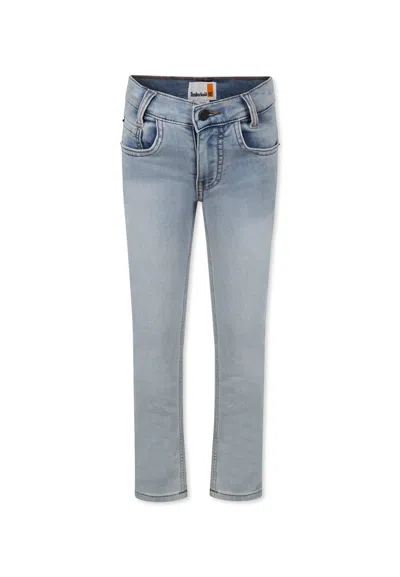 Timberland Kids' Denim Jeans For Boy With Logo