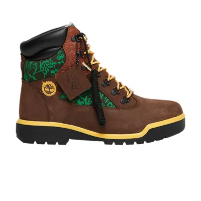 Pre-owned Timberland Desus & Mero X 6 Inch Waterproof Field Boot 'dark Brown Crocodile'