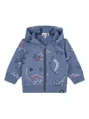 Timberland Dinosaur-print Hoodie In Gray