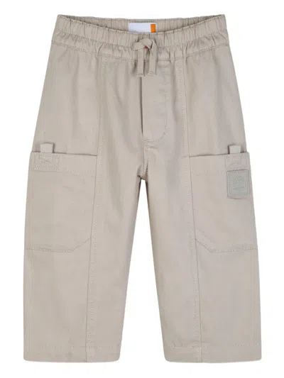 Timberland Babies' Drawstring Cargo Pants In Neutral