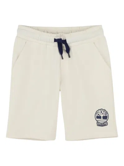 Timberland Kids' Drawstring Logo Shorts In Neutral