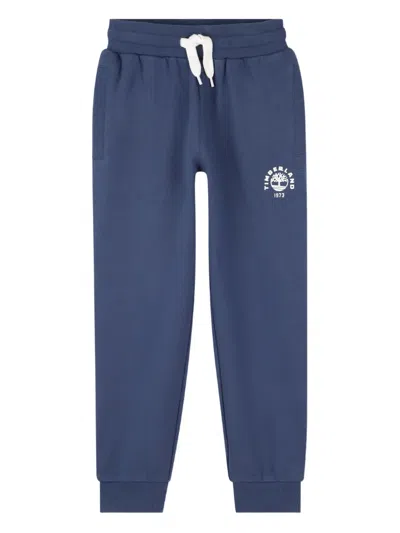 Timberland Kids' Drawstring-waist Logo Track Pants In Blue
