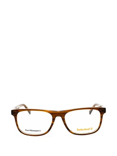 Timberland Earthkeepers Rectangle-frame Glasses In Brown
