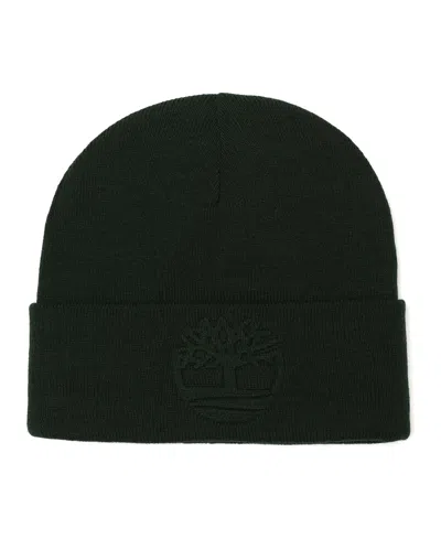 Timberland Embossed Knit Cuffed Beanie In Multi