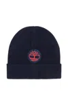 Timberland Embroidered-logo Beanie Hat In Black