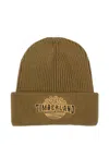 Timberland Embroidered-logo Beanie Hat In Brown