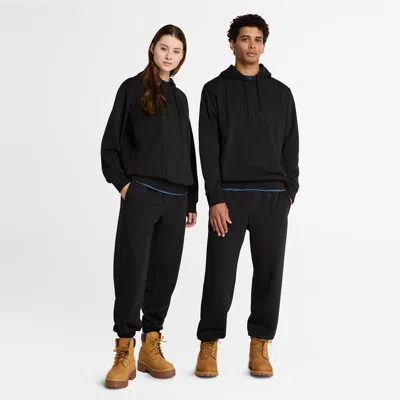 Timberland Embroidered Logo Hoodie In Black