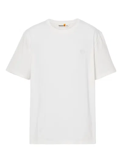 Timberland Embroidered Logo T-shirt In White