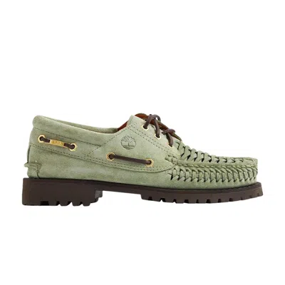 Pre-owned Timberland End. X 3-eye Classic Lug Boat 'light Green Suede'
