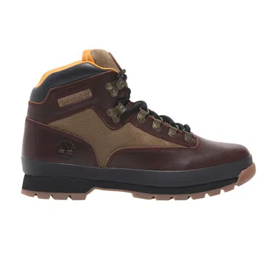 Pre-owned Timberland Euro Hiker Lace-up Mid Boot 'root Beer' | Red | Men's Size 7