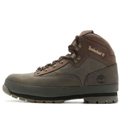 Timberland Euro Hiker Mid Boot 'dark Green Nubuck' In Brown