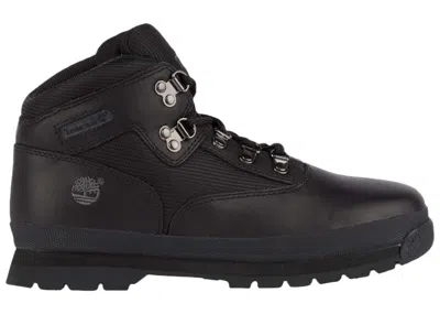 Pre-owned Timberland Euro Hiker Mid Lace Up Boot Sneakers In Black