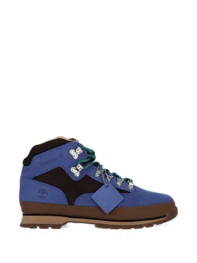 Timberland Euro Hiker Panelled Lace-up Boots In Blue