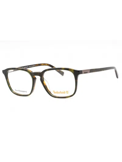 Timberland Eyeglasses Tb1776-h - Rectangular Frames For Men In Brown