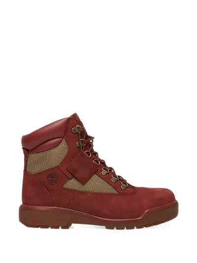 Timberland Field Ankle Boots In Red