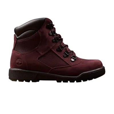 Pre-owned Timberland Field Boot Junior 'burgundy' | Red | Kid's Size 4.5