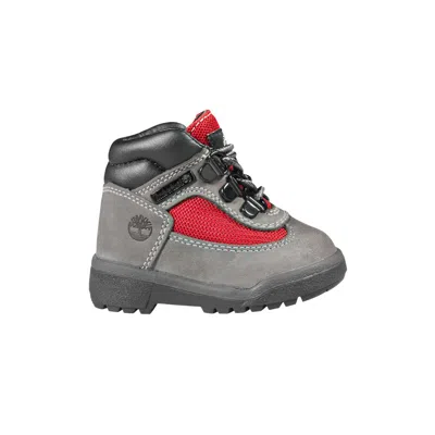 Pre-owned Timberland Field Boot Mid Boot Toddler 'grey Red' | Infant Size 12