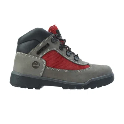 Pre-owned Timberland Field Boot Mid Boot Youth 'grey Red' | Kid's Size 1.5