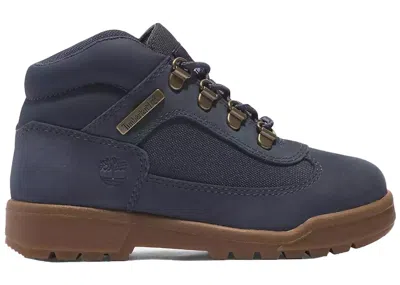 Pre-owned Timberland Field Boot Mid Lace Up Sneakers In Dark Blue Nubuck
