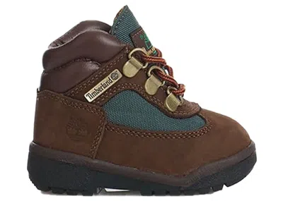 Pre-owned Timberland Field Boot Mid Lace Up Sneakers In Dark Brown