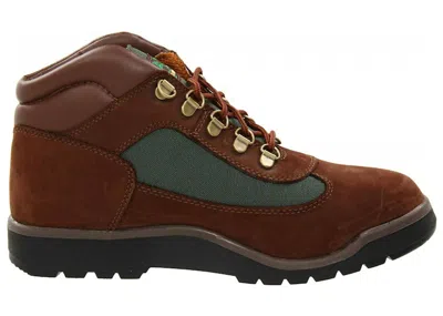 Pre-owned Timberland Field Boot Mid Lace Up Sneakers In Dark Brown