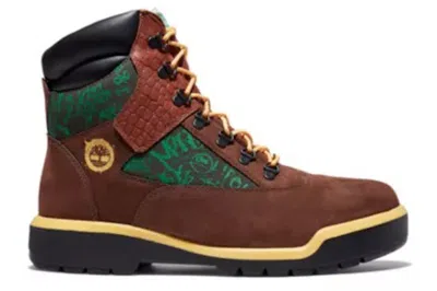 Pre-owned Timberland Field Boots Desus And Mero In Brown/green/black