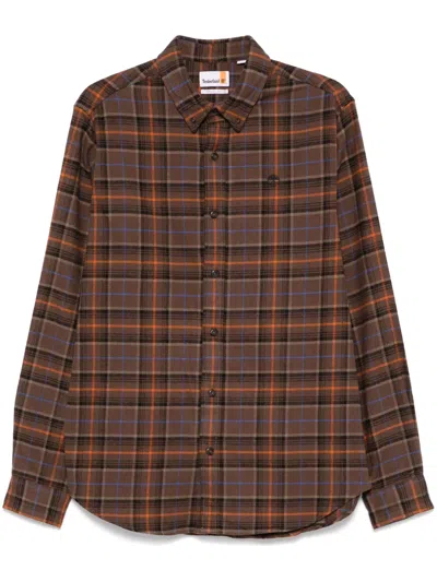 Timberland Flannel Checked Shirt In 褐色