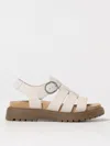 Timberland Clairemont Way Natural Nubuck Leather Fisherman Sandals Siz In Beige
