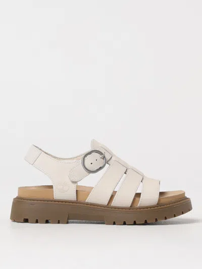 TIMBERLAND FLAT SANDAL TIMBERLAND WOMAN COLOR BEIGE,G76838022