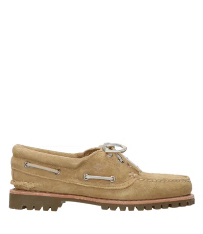 Timberland Flat Shoes Beige In Brown