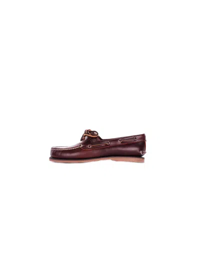 Timberland Flat Shoes Brown In Marrone Marrone