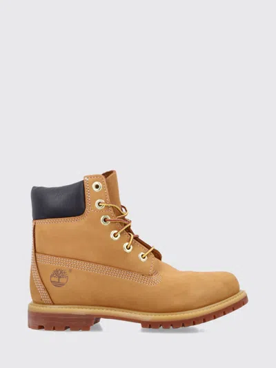 Timberland Flat Shoes Woman In Brown