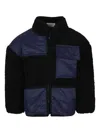 Timberland Fleece-texture Jacket In Black