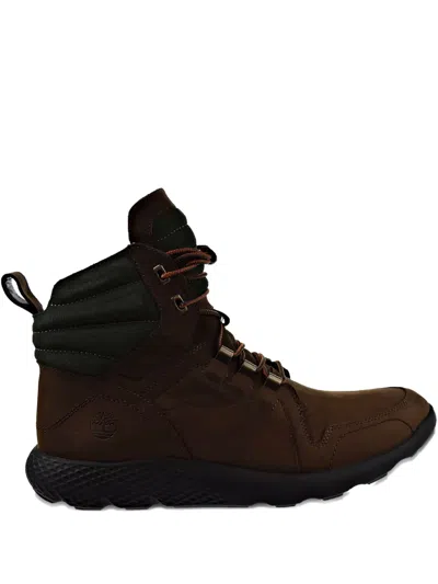Timberland Flyroam Padded Leather Boots In Brown