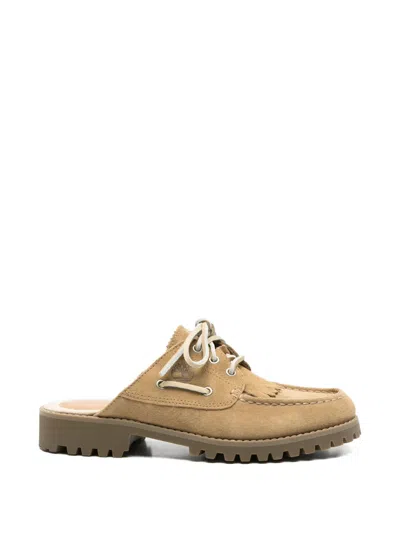 Timberland Fringed Lace-up Mules In Multi