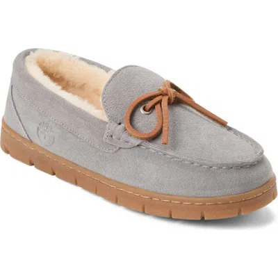 Timberland Genuine Suede Core 1 Eye Moc Slippers In Gray
