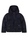 Timberland Geometric-pattern Padded Jacket In Black