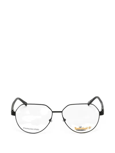 Timberland Geometric-frame Glasses In Burgundy
