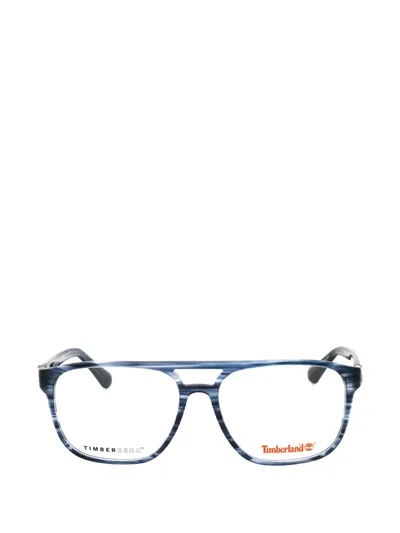 Timberland Geometric-frame Glasses In Blue