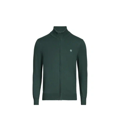 Timberland Gilet Zippé En Coton In Green