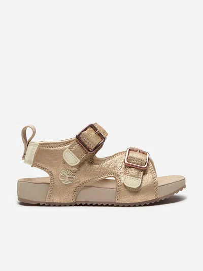 Timberland Kids'  Girls Castle Island Backstrap Sandals In Brown