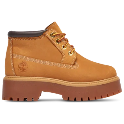 Timberland Kids' Girls  Nellie Stonestreet Platform In Wheat