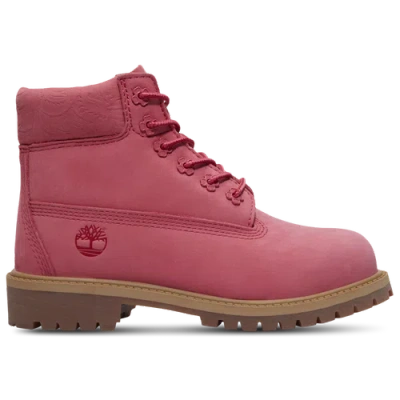 Timberland Kids' Girls   Premium 6" Waterproof Boots In Pink/brown