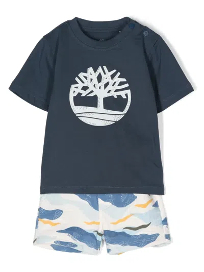 Timberland Baby Boys Blue Camouflage Shorts Set