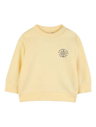 Timberland Babies' Graphic-print Sweatshirt In Yellow