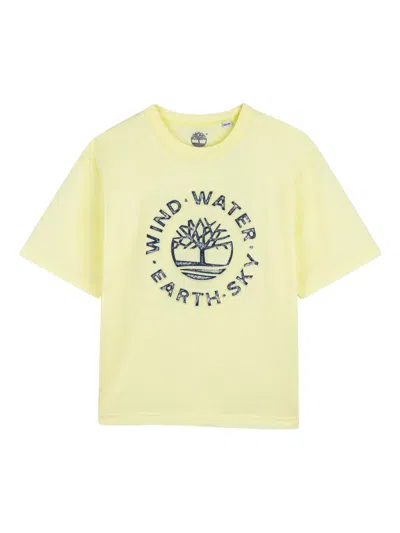 Timberland Kids' Graphic-print T-shirt In Green